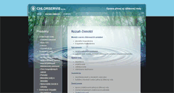 Desktop Screenshot of chlorservis.sk